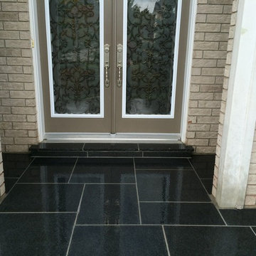 Flagstone on front porch and steps in Newmarket