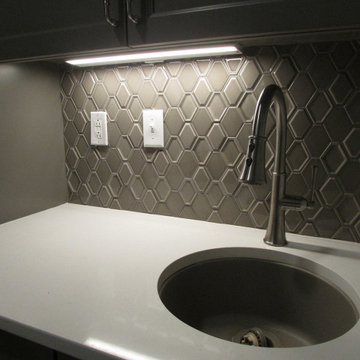 Dimensional Laundry Room Backsplash