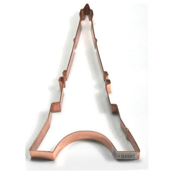 Copper Eiffle Tower Shaped Cookie Cutters 5.5 Inch Set Of 6 Made Of Copper In A