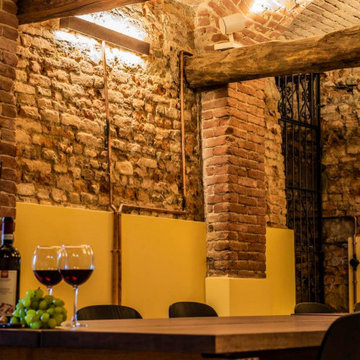 Ristrutturazione cantina, terrazzo e creazione bar piscina