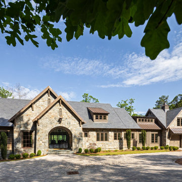 Lake Home Timber Framed Exterior Features