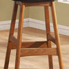 Homelegance Ride Counter Height Stools With Brown Seat, Set of 2