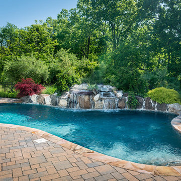 Chester NJ 2 Landscape Design & Construction + In Ground Pool / Spa / Waterfall