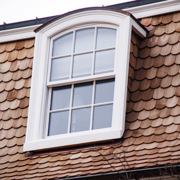 Cedar Shake Shingles with Copper Flashings