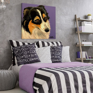 "Exotic Sheltie" Painting Print on Wrapped Canvas