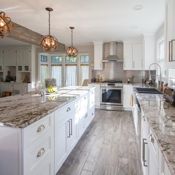 White Tiger Marble Kitchen Countertops