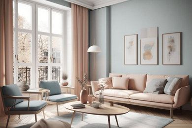 Design ideas for a scandi living room in Paris.