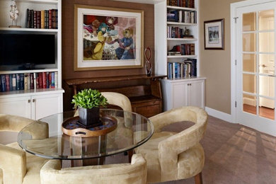Living room - contemporary living room idea in Denver