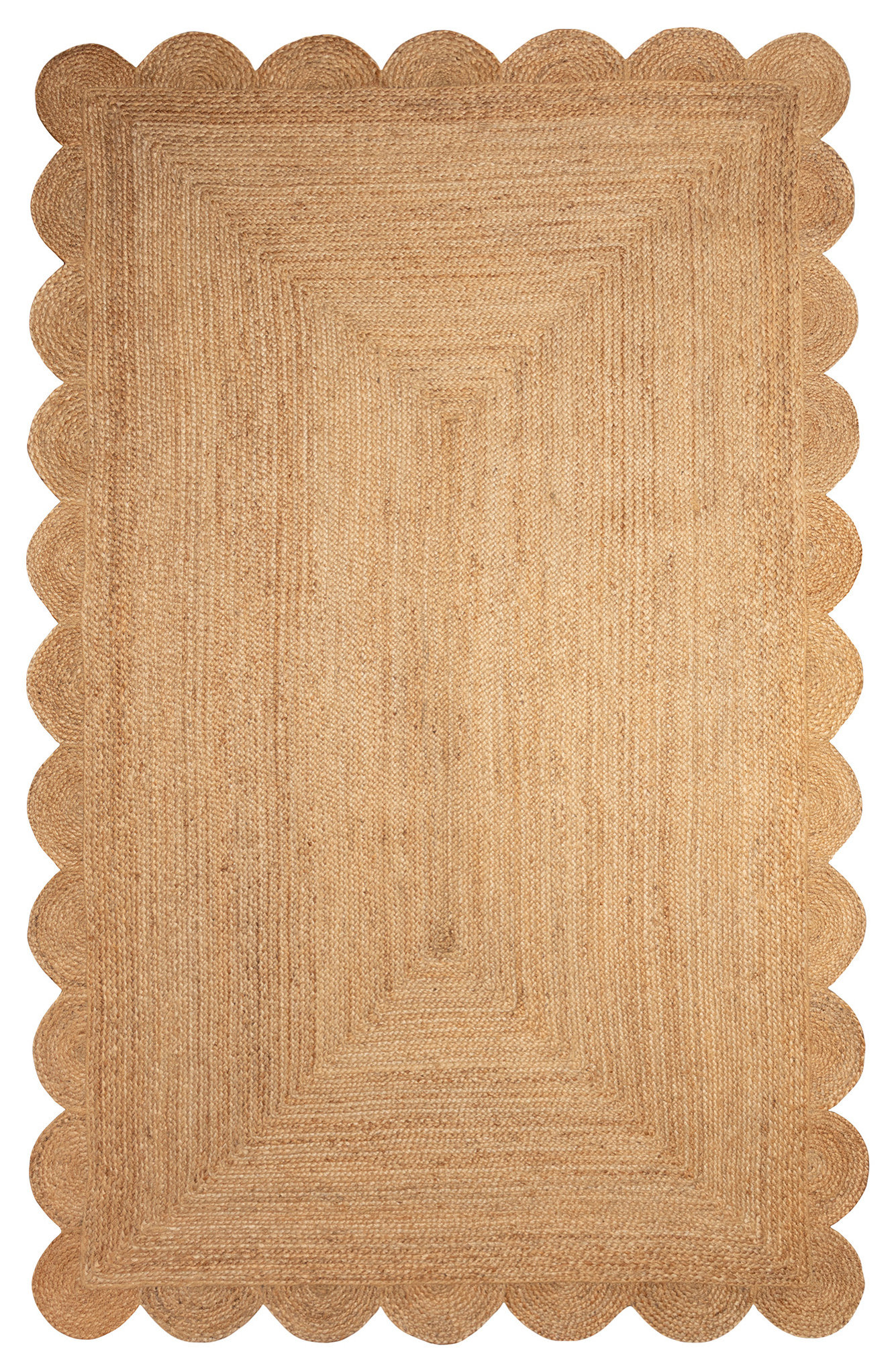 Java Scalloped Edge Indoor Rug, 5'x8' - Beach Style - Area Rugs - by ...