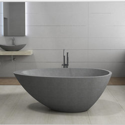 designer stone bathroom ware from the pietra bianca collection - Bathtubs