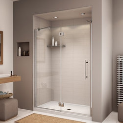 Fleurco Platinum In-Line 57"- 59" Door and Panel- Glass to Glass Hinges PL57 - Bath Products