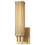 Hudson Valley - Hudson Valley Gibbs 1-LT Wall Sconce 7031-AGB - Aged Brass - This 1-LT Wall Sconce from Hudson Valley has a finish of Aged Brass and fits in well with any Elevated Industrial style decor.