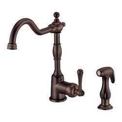 Danze Opulence&trade; Single Handle Kitchen Faucet with Spray - Kitchen Faucets