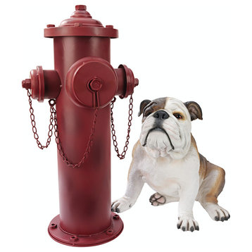 Large Metal Replica Fire Hydrant
