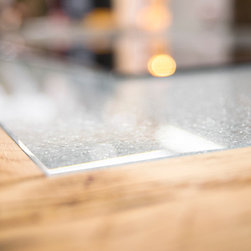 Kitchen Crackle Glass Worktop / Island - Dining Tables