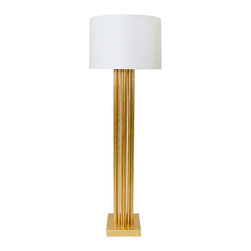Worlds Away Gibson Gold Floor lamp - Floor Lamps