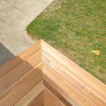 Stunning kiln dried clear redwood deck in Berkeley
