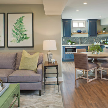 Family-friendly basement remodel