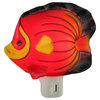 Red Tropical Fish Shaped Porcelain Night Light