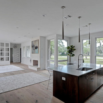ATX Modern home - Reclaimed Ivory White Oak