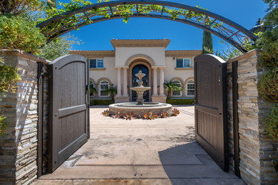 Entryway - mediterranean entryway idea in Los Angeles
