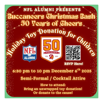 NFL Alumni Tampa Bay Chapter — Buccaneers Christmas Bash Recognition