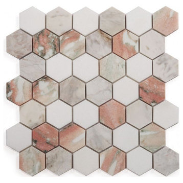 Hexagon Rose 2 x 2 11.75 x 12