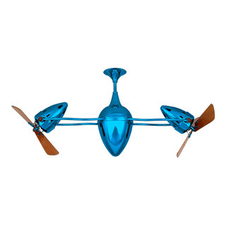 Ar Ruthiane, Rotational Ceiling Fan Finish/Metal Blades - Contemporary ...