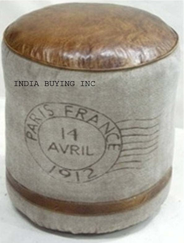 Industrial leather and canvas furniture from India buying inc