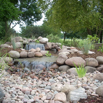 Patio with Pondless Waterfall, Waukesha WI 2012