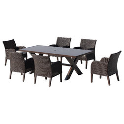 Contemporary Outdoor Dining Sets by OVE Decors