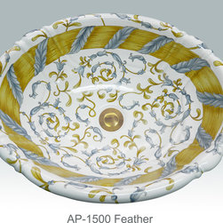 Hand Painted Drop-in Sinks by Atlantis - Bathroom Sinks