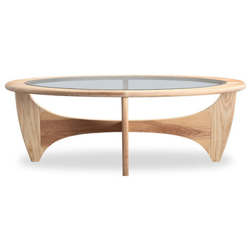 Midcentury Modern G-Plan Plywood Coffee Table, Ash
