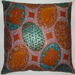 African  wax print pillow covers - Decorative Pillows