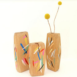 BRUSH FASETT VESSEL - Vases