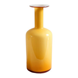 HOLMEGAARD GULVASE BOTTLE IN AMBER - Vases