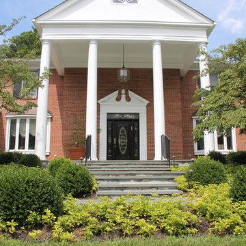 Front facade and widened entry