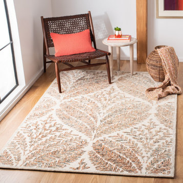 Safavieh Capri Area Rug, CPR208, Ivory and Brown, 3'x5'