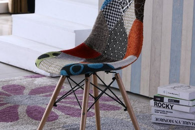 PATCHWORK EAMES STYLE CHAIR