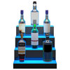 VEVOR LED Lighted Liquor Bottle Display Bar Shelf RF & App Control 16" 4-Step