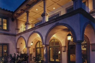 Inspiration for a mediterranean exterior home remodel in Orange County