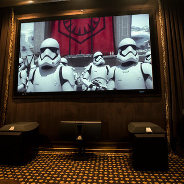 Home Theater in Westlake Hills- upgraded with JBL Synthesis