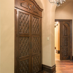 Custom carved cabinets - Storage And Organization
