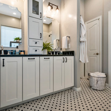 Black and White Master Bathroom