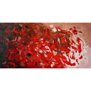 Ruby ' 48x24 inches Original Large Modern Painting