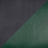 Lumisource Foundry Barstool, Green PU Leather, Green Stitching, Set of 2