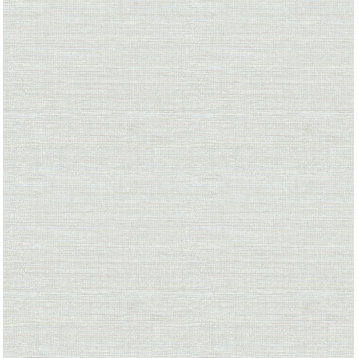 Agave Sky Blue Faux Grasscloth Wallpaper, Swatch