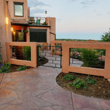 Manitou Springs Courtyard and Deck Entry