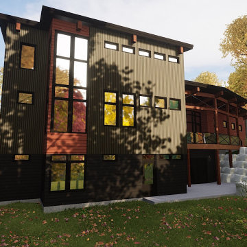 Ottawa River Modern Custom Waterfront Home