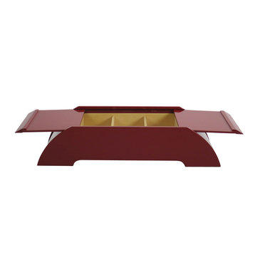 Lacquer Box for Tea Bag, Red